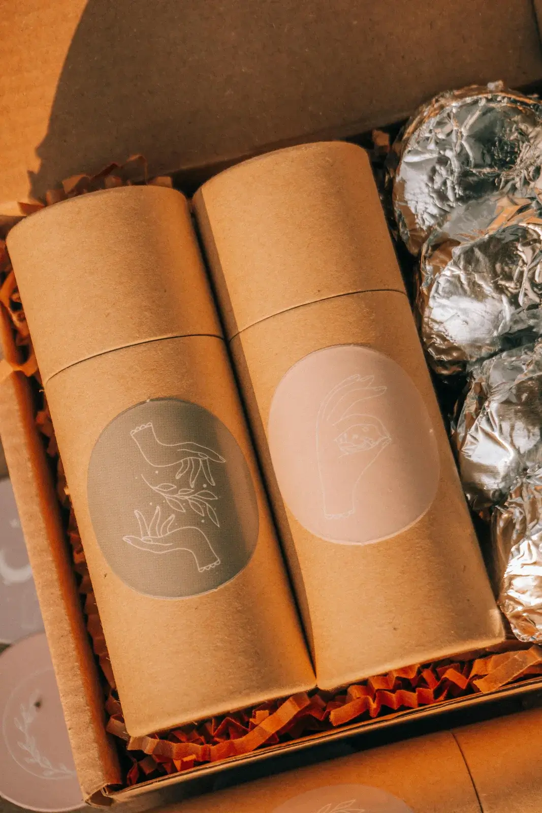 Recyclable paperboard tube packaging ideal for sustainable product branding
